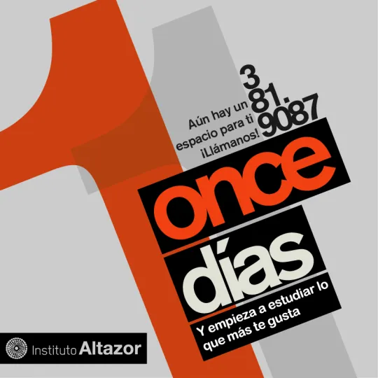 Pieza de la campaña de inscripciones de Instituto Altazor